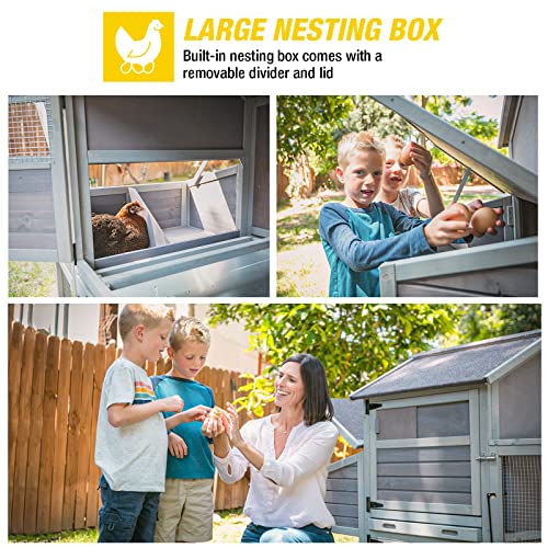 Aivituvin Expandable Chicken Coop - Large Movable Hen House
