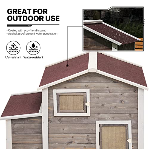 Chick Coop with Nesting Box and Removable Bottom