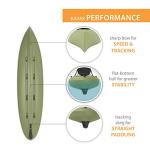 Lifetime Weber Fishing Kayak, Light Olive, 11' Sit-On Top