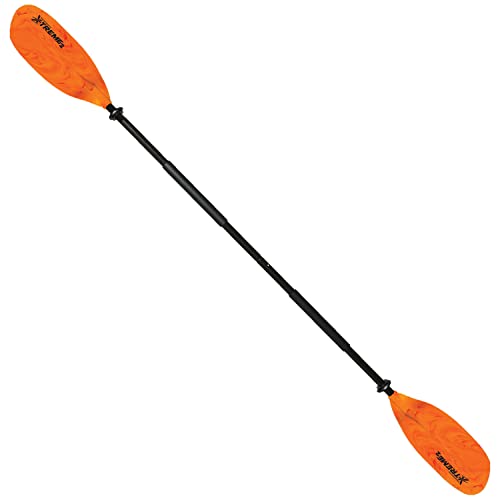 SeaSense XTreme 2 Kayak Paddle, Orange-Yellow, 84” - Fiberglass Reinforced Nylon Blades, 2-Piece Construction - Great for Sport, Sea, Whitewater, Recreational & Fishing Kayaking