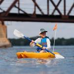 Pelican Solo Youth Kayak with Accessories Yellow