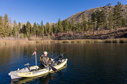 Advanced Elements Straitedge Angler Pro Inflatable Kayak - Fishing Kayak with Carry Bag - 10' 6" - 42 lbs - Khaki
