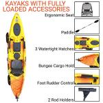 BKC UH-RA220 Angler Sit On Top Fishing Kayak