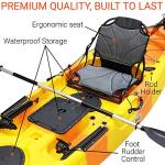 BKC UH-RA220 Angler Sit On Top Fishing Kayak
