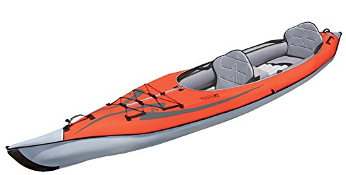 ADVANCED ELEMENTS AE1007-R AdvancedFrame Convertible Inflatable Kayak, 15', Red