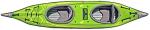 AdvancedFrame Convertible Inflatable Kayak - Green