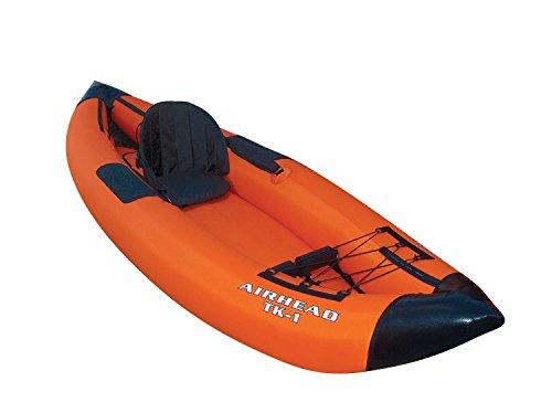 Airhead Deluxe Travel Kayak in Orange/Blue Color