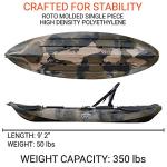 BKC FK285 Solo Sit-On-Top Kayak with Accessories