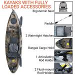 BKC FK285 Solo Sit-On-Top Kayak with Accessories