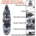 BKC PK11 Angler 10.5ft Solo Fishing Kayak