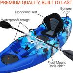 BKC FK184 9' Solo Fishing Kayak With Seat