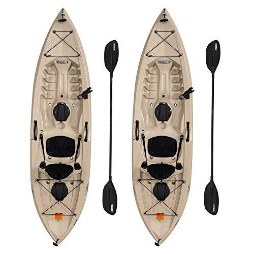 Set of 2 Lifetime Tamarack Angler 100 Fishing Kayaks