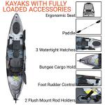 BKC UH-RA220 11.5 ft Angler Sit-On-Top Kayak