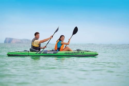 Intex Challenger K2 Kayak in Green/Black/Green, One Size