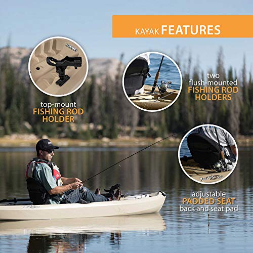 Set of 2 Lifetime Tamarack Angler 100 Fishing Kayaks