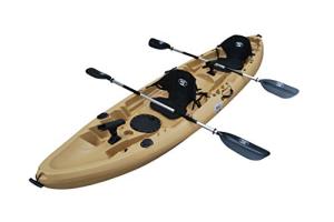 BKC TK219 12.2' Tandem Fishing Kayak with Accessories