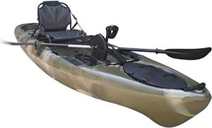 BKC UH-PK11 Propeller-Driven Solo Fishing Kayak (Green Camo)