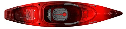Perception Sound 10.5 | Sit Inside Kayak for Fishing and Fun | Two Rod Holders | Large Rear Storage | 10' 6" | Red Tiger
