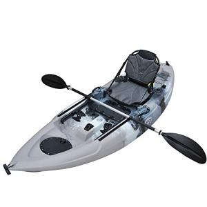 BKC Angler Solo Sit-On-Top Kayak with Accessories