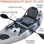 BKC Angler Solo Sit-On-Top Kayak with Accessories