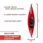 Old Town Loon 111 Red Kayak, 11ft1in