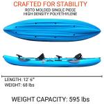 BKC TK219 Tandem Fishing Kayak with Paddles