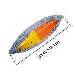 Kayak Canoe Cover, Waterproof Boat Storage Dust Cover Waterproof & UV Resistant (Silver, 8.5-9.8ft)