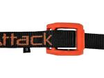 YakAttack 3' Cam Strap - Heavy Duty Polyester Kayak Tie Down with Protective Rubber Buckle, Black/Orange - 1 Pack (YEP-1006-03-1PK) | Kayak Fishing Accessories