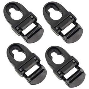 Omoojee 4 Sets Kayak Seat Clips and Hooks, Kayak Replacement Parts Compatible with Lifetime Emotion, Kayak Accessories (Black)