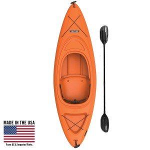 Lifetime Pacer 8 ft Sit-Inside Kayak (Paddle Included), Orange (91164)