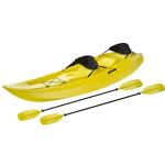 10ft two-person tandem kayak with padded backrests