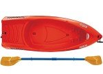 Sun Dolphin 52210 Bali Kayak, 6-Feet in Red