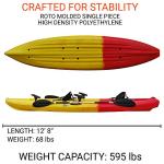 BKC TK181 Tandem Sit On Top Kayak with Accessories