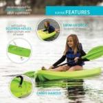 Lifetime 90765 Lime Green 6.5-Ft Youth Recruit Beginner Emotion Kayak with Paddle