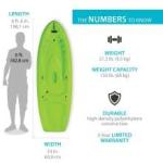 Lifetime 90765 Lime Green 6.5-Ft Youth Recruit Beginner Emotion Kayak with Paddle