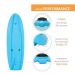Lifetime Youth Kayak: Glacier Blue, 78 inches