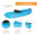 Lifetime Youth Kayak: Glacier Blue, 78 inches