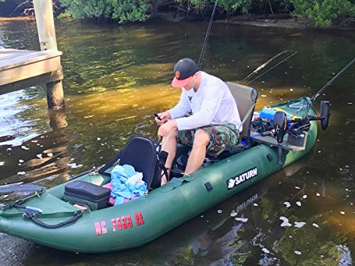 SATURN 13' Pro-Angler Fishing Inflatable Kayaks FK396. Great Inflatable Rubber Kayak for Fishing and Kayaking.