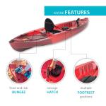 Lifetime Tamarack 10 ft. Fishing Kayak - Volcano Fusion