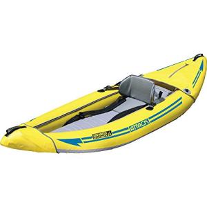 Yellow Advanced Elements Attack Inflatable Whitewater Kayak