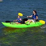 Green 10-Foot Tandem Kayak with Back Rests