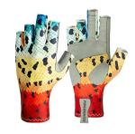 Rainbow #2 Trout Sun Gloves for Kayaking - Lg/XL