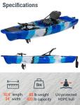 BKC Solo Rover 10-Foot 6-Inch Pedal Drive Kayak