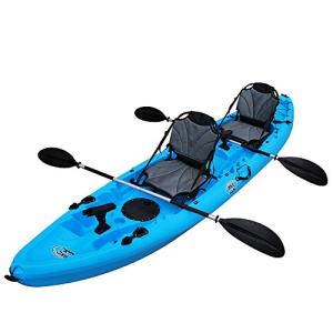 BKC TK219 Tandem Fishing Kayak with Aluminum Frame