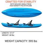 BKC TK219 Tandem Fishing Kayak with Aluminum Frame