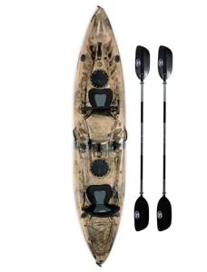 BKC TK219 Tandem Fishing Kayak with Padded Seats
