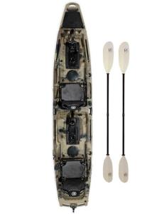 BKC UH-PK14 14ft Tandem Fishing Pedal Drive Kayak