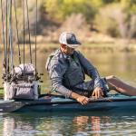 Lifetime Yukon Angler 138 inch Sit-on-Top Fishing Kayak, Azure Fusion (91344)