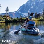 Intex Challenger K2 Kayak in Green/Black/Green, One Size
