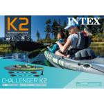 Intex Challenger K2 Kayak in Green/Black/Green, One Size